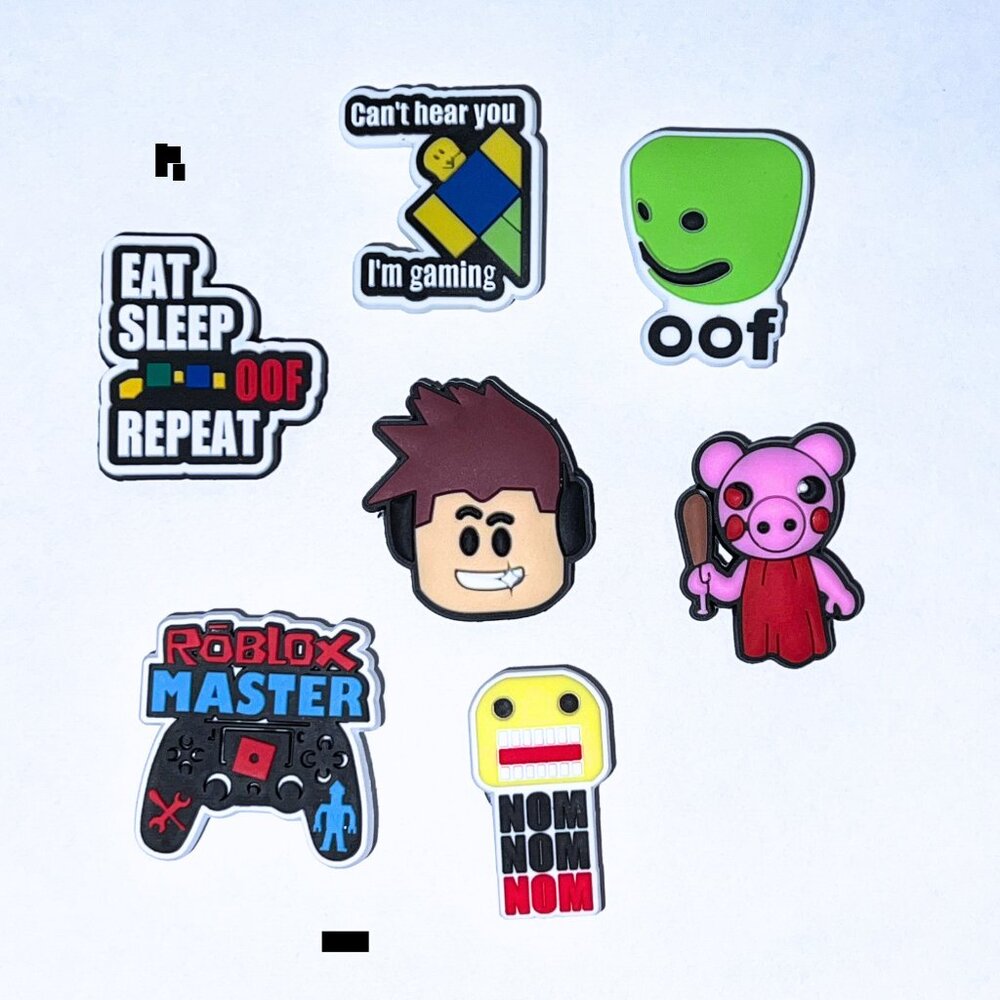 Roblox Crocs Charms – Set of 7 | Clog Charms for Kids & Teens